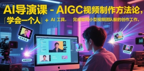 AI导演课,AIGC视频制作方法论第1张-惠学吧-虚拟资源货源网 AI导演课,AIGC视频制作方法论