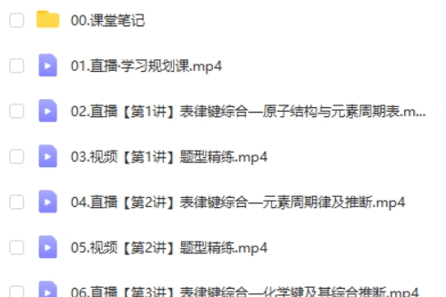 2025作业帮冯琳琳高三高考化学A班秋季班网课视频第2张