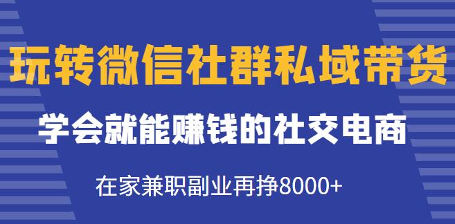 掌握微信社群私域销售技巧：实现在家兼职副业创造第1张