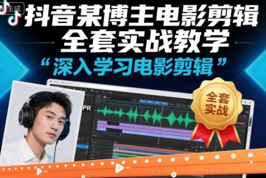 抖音某博主电影剪辑全套实战教学,深入学习电影剪辑第1张-惠学吧-虚拟资源货源网 抖音某博主电影剪辑全套实战教学,深入学习电影剪辑