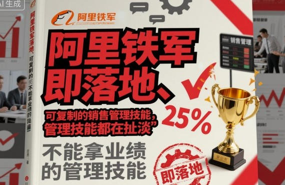 阿里铁军即落地、可复制的销售管理技能,不能拿业绩的管理技能都在扯淡第1张-惠学吧-虚拟资源货源网 阿里铁军即落地、可复制的销售管理技能