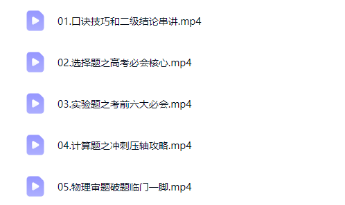 2026张雯高三高考物理三轮点睛班网课视频