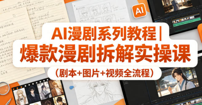 AI漫剧系列教程(剧本+图片+视频全流程)第1张-惠学吧 AI漫剧系列教程(剧本+图片+视频全流程)