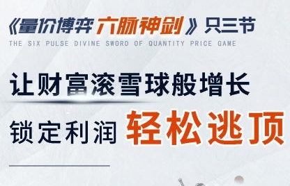 刘骥才-量价博弈学 六脉神剑，锁定利润轻松逃顶第1张