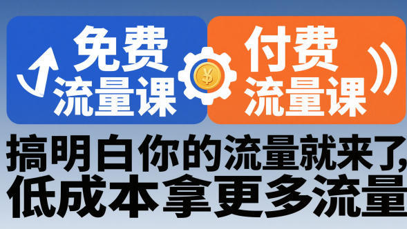 拼多多免费流量课+付费流量课，低成本拿更多流量