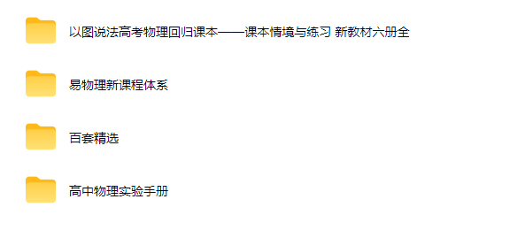 高三高考物理复习资料合集下载