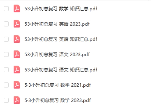 2023版《5·3小升初总复习》考前讲练测+知识汇总(语文+数学+英语)第2张