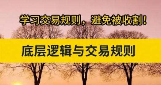 交易底层逻辑与交易规则 股市进阶必修课第1张-惠学吧 交易底层逻辑与交易规则 股市进阶必修课