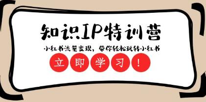 掌握小红书流量变现秘籍：《知识IP特训营》让你轻松驾驭第1张