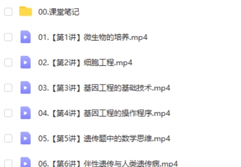 2025作业帮杨雪高二生物全年寒假班A+网课视频第2张