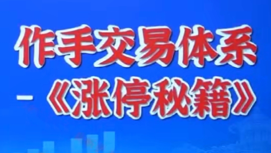 涨停战法系统课 作手交易体系之涨停秘籍第1张
