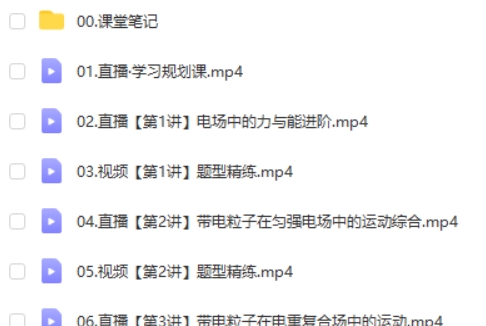 2024-2025作业帮鲜朝阳高中高二物理网课视频第2张