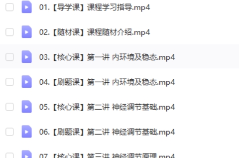 2024李林高二生物(高二选择性必修1-2同步)网课视频第2张-惠学吧