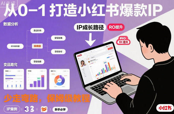 从0-1如何打造一个小红书爆款IP，少走弯路第1张
