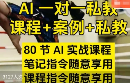 AI指令实战课,课程+案例,80节AI实战课程第1张-惠学吧 AI指令实战课,课程+案例,80节AI实战课程