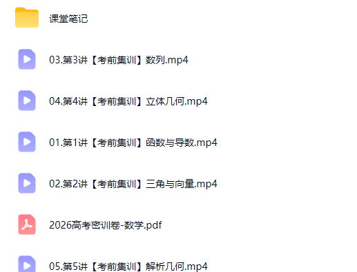 2026刘秋龙高三高考数学 三轮高考冲刺密训班网课视频第2张-惠学吧-虚拟资源货源网