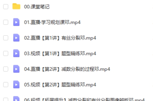 2024邓康尧高中高一生物(一轮 寒假班)网课视频第2张-惠学吧