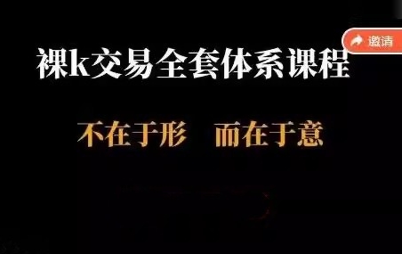 裸K交易全套体系课，裸K不在于形而在于意第1张