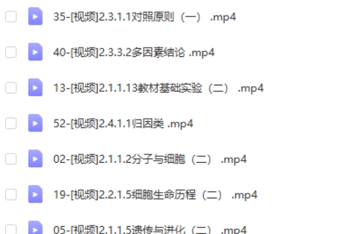 2024万猛高三高考生物(二轮寒假班)网课视频第2张-惠学吧