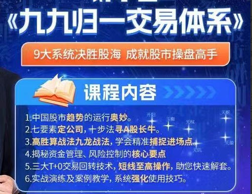 九九归一交易体系 系统课+指标-北斗老师第1张-惠学吧 九九归一交易体系 系统课+指标-北斗老师