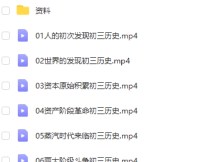 2020张天禄初中初三历史暑假网课视频第2张