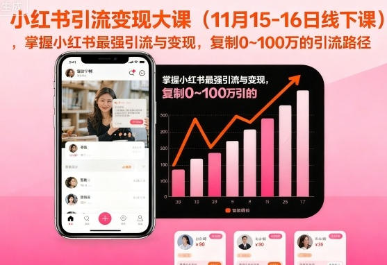 小红书引流与变现，复制0~100万的引流路径第1张