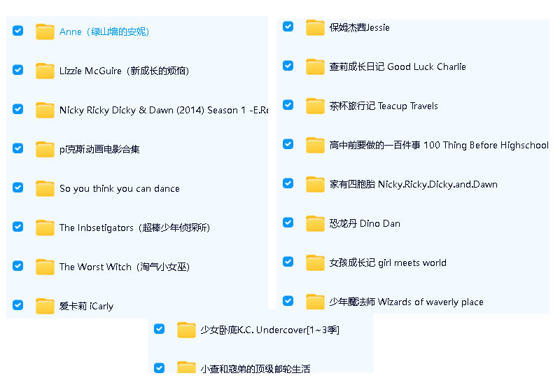 17部英文儿童经典美剧下载，看剧学习英语
