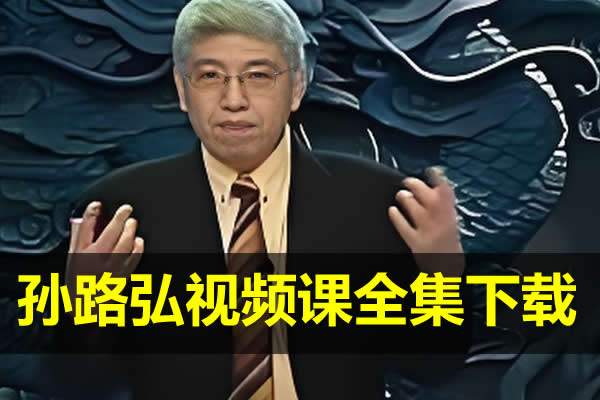 孙路弘视频课全集下载第1张-惠学吧 孙路弘视频课全集下载
