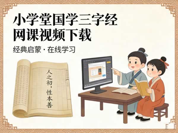 小学堂国学三字經网课视频下载第1张-惠学吧 小学堂国学三字經网课视频下载