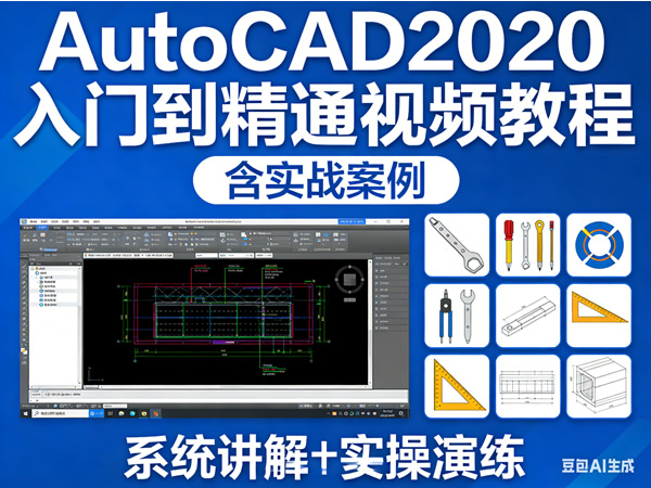 【autocad2020软件】autocad2020入门到精通视频教程含实战