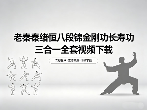 老秦秦绪恒八段锦金刚功长寿功三合一全套视频下载
