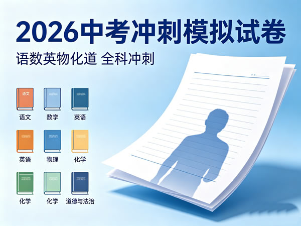 2026《中考冲刺模拟试卷》语数英物化道
