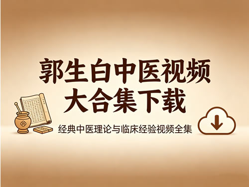 郭生白中医视频大合集下载