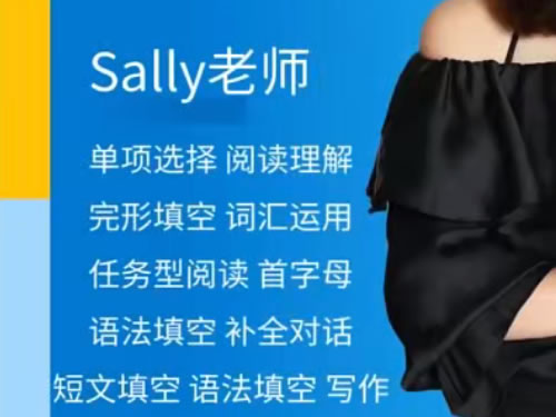 Sally老师英语课下载-11种题型方法课第1张-惠学吧-虚拟资源货源网 Sally老师11种题型方法课