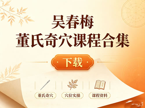 吴春梅董氏奇穴课程合集下载第1张-惠学吧-虚拟资源货源网 吴春梅董氏奇穴课程合集下载