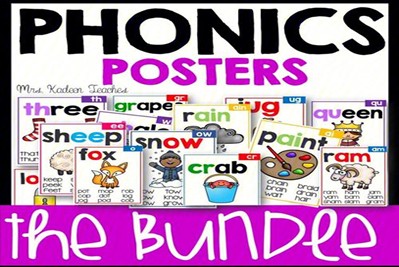 自然拼读Phonics词根闪卡Phonics Poster Mega Bundle共131张PDF第1张-惠学吧 Image 2284