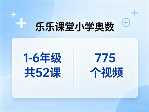 《乐乐课堂小学奥数》1-6年级共52课775个视频第1张-惠学吧-虚拟资源货源网 未命名 2
