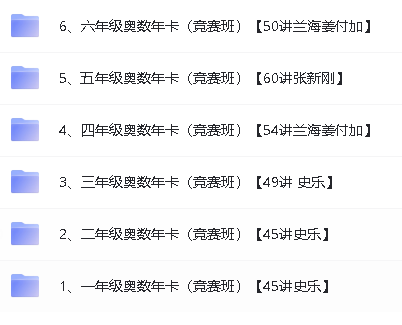 学而思小学奥数课程(竞赛班)1-6年级全套视频下载第2张-惠学吧 Image