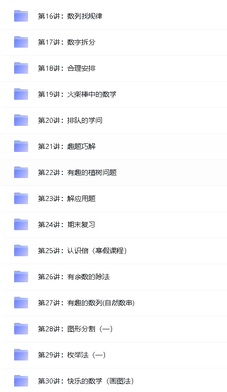 学而思小学奥数课程(竞赛班)1-6年级全套视频下载第7张-惠学吧 Image
