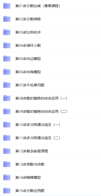 学而思小学奥数课程(竞赛班)1-6年级全套视频下载第15张-惠学吧 Image