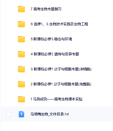 马培梅生物|高考生物专题复习网课视频第2张-惠学吧 Image
