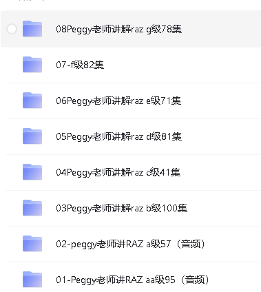 Peggy老师精讲RAZ第2张