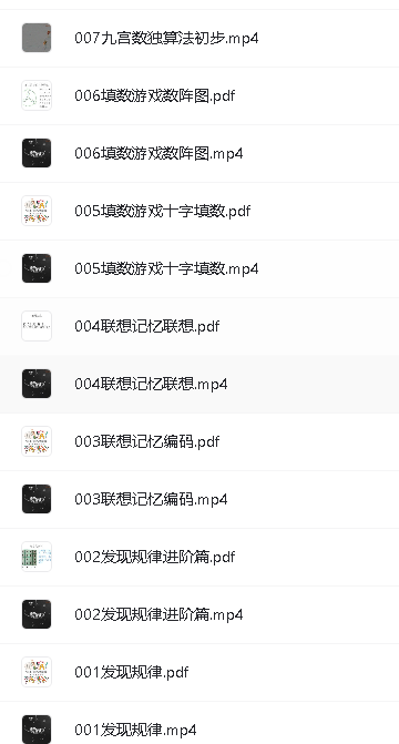 最强脑王杨易数学思维训练营视频+资料第3张-惠学吧 Image