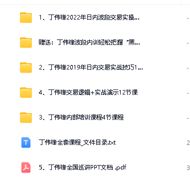 丁伟锋期货内部培训课程全套下载第2张-惠学吧 Image