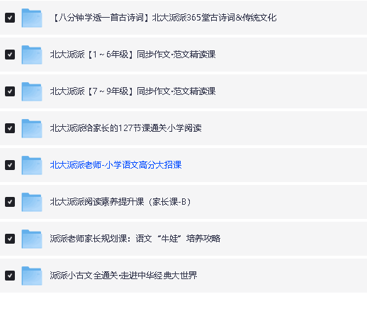 北大派派视频课程大合集下载第2张-惠学吧 Image