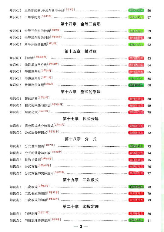 2026版初中《万唯》基础知识与中考创新题(数学)第4张-惠学吧 Image