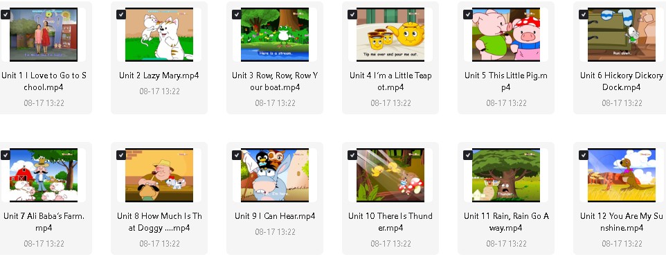 清华幼儿英语(kinderpower )语感启蒙视频动画全集下载第11张-惠学吧 Image