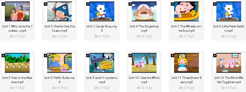 清华幼儿英语(kinderpower )语感启蒙视频动画全集下载第13张-惠学吧 Image