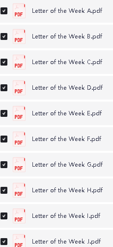 儿童自然拼读字母书《Phonics Letter Of The Week》下载 自然拼读启蒙教材第3张-惠学吧 Image