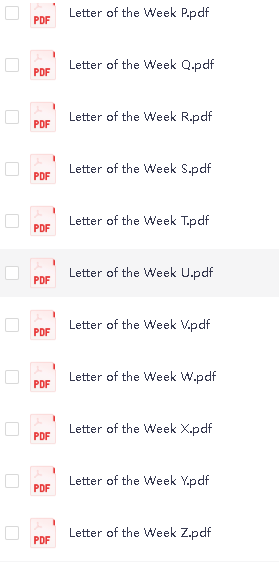 儿童自然拼读字母书《Phonics Letter Of The Week》下载 自然拼读启蒙教材第4张-惠学吧 Image
